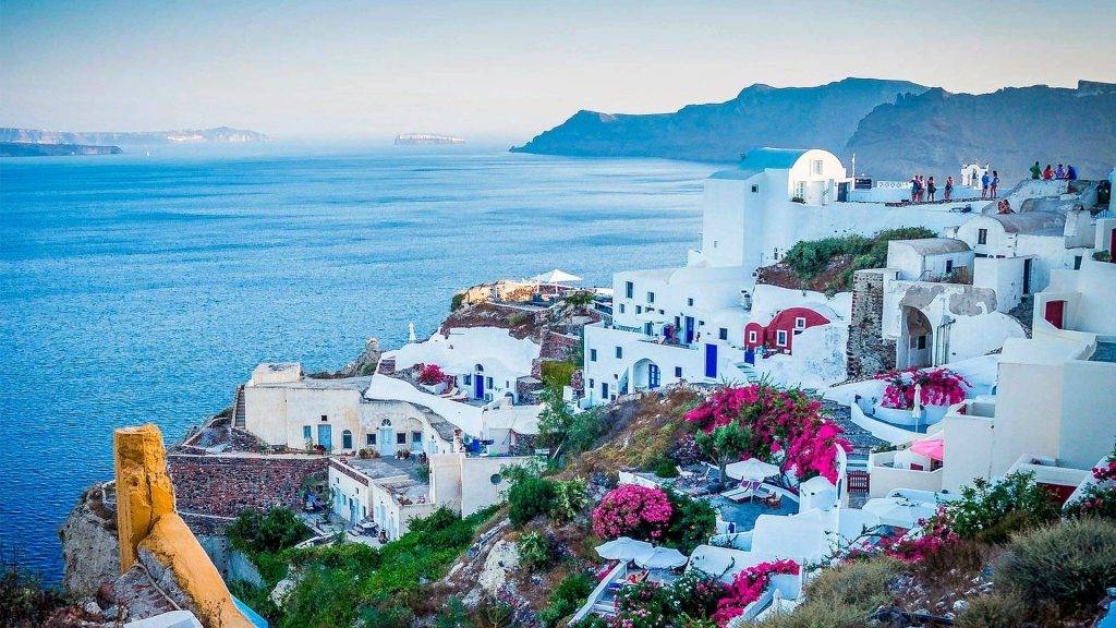 visto para Santorini Grécia belas casas para nômades digitais